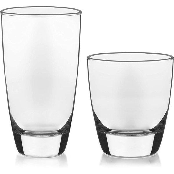 Libbey Classic 16Piece Glass Tumbler and Rocks Set & Reviews Wayfair